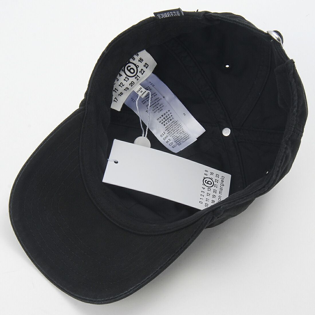 メゾンマルジェラ Maison Margiela MM6 キャップ レディース ブラック