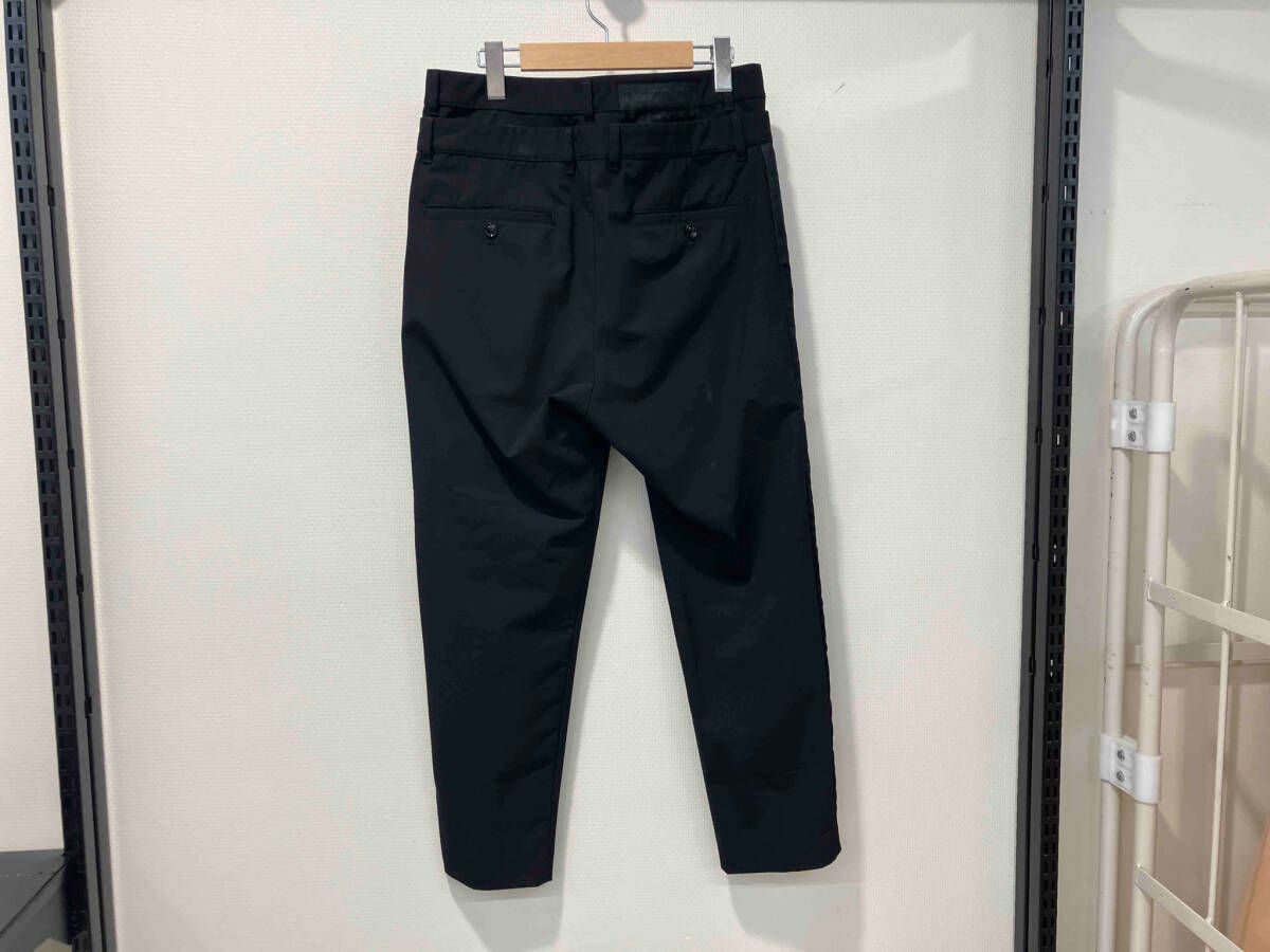 DIESEL ディーゼル P-HOOKY size 30 黒 ブラック スラックス ロングパンツ ダブルウエスト サイドライン ドッキング ナイロン メンズ