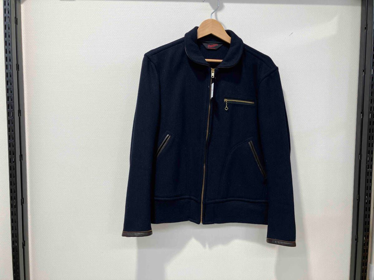 人気，豊富な TENDERLOIN テンダーロイン T-WOOL WORK JKT ウールワークジャケット ブルゾン S 紺 ネイビー TALON タロン 日本製 ホースハイド アウター ジャンパー・ブルゾン