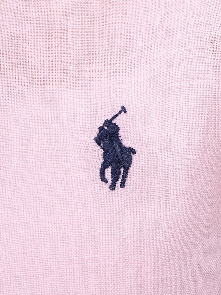 POLO RALPH LAUREN ポロラルフローレン 麻100％ ワンポイント 長袖シャツ