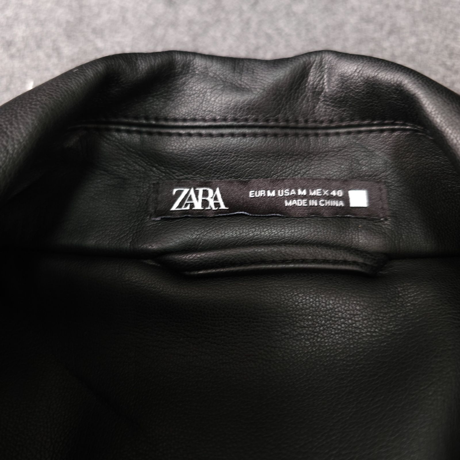 ZARA】ザラ 秋冬 フェイクレザー トレンチコート ロングコート