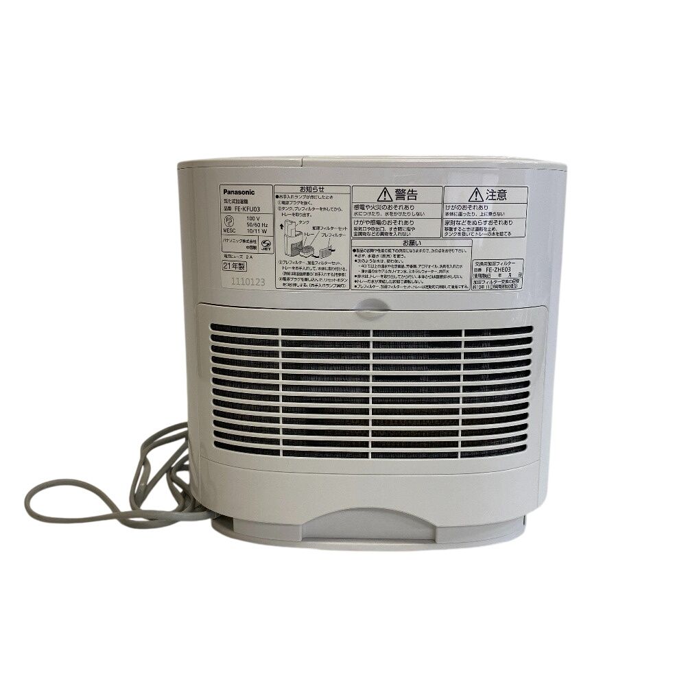 Panasonic パナソニック 気化式 FE-KFU03 加湿器 ホワイト ユニ
