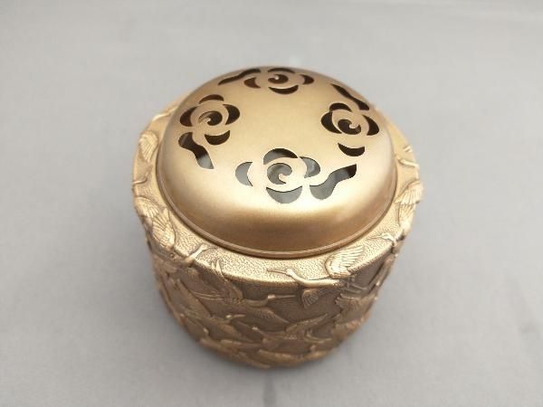 三脚香炉 銘栄 角の九十 茶道具 香道具