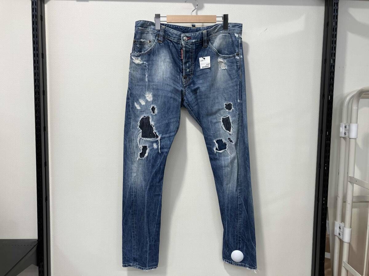 購入純正 DSQUARED2 ディースクエアード ダメージデニム サイズ50 