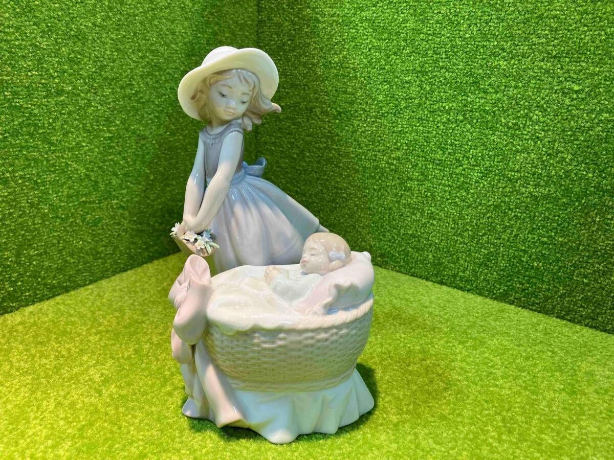 美品 LLADROリヤドロ 陶器人形 フィギュリン 「花の小径」「スイート