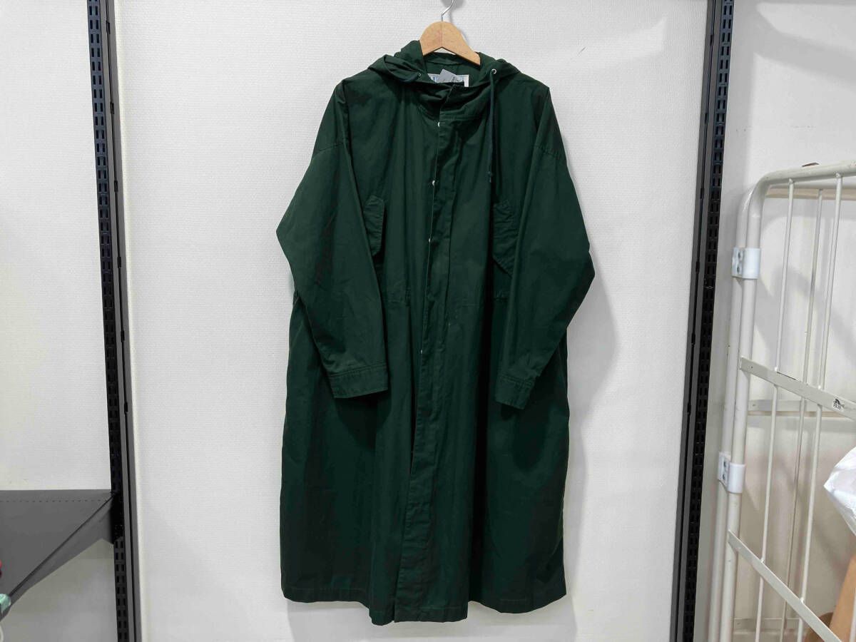 MidiUmi ミディウミ モッズコート M 51 深緑 グリーン カーキ 綿 コットン ロング丈 無地 メンズ レディース アウター