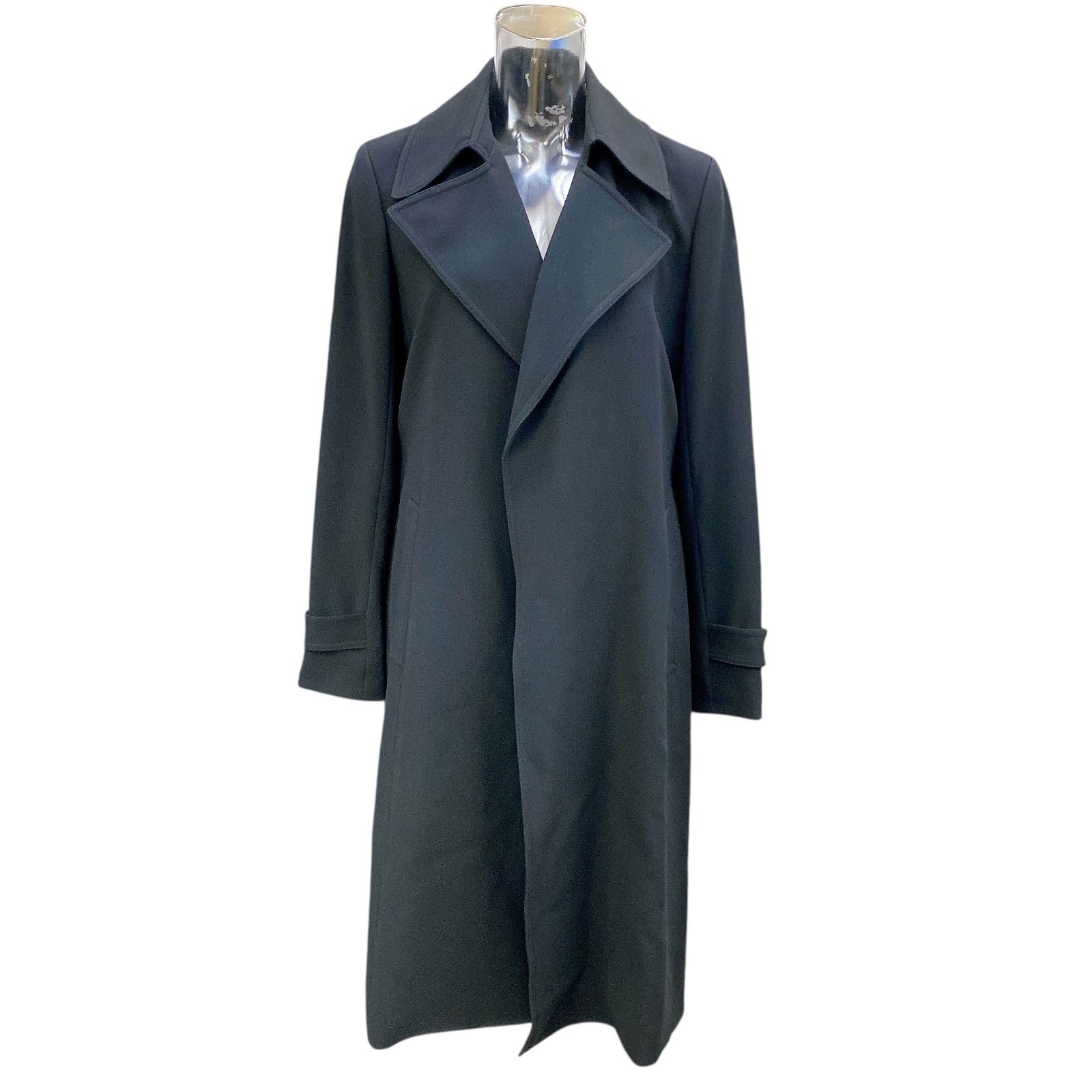 □Theory セオリー トリアセーテ チェスターコート ブラック サイズP