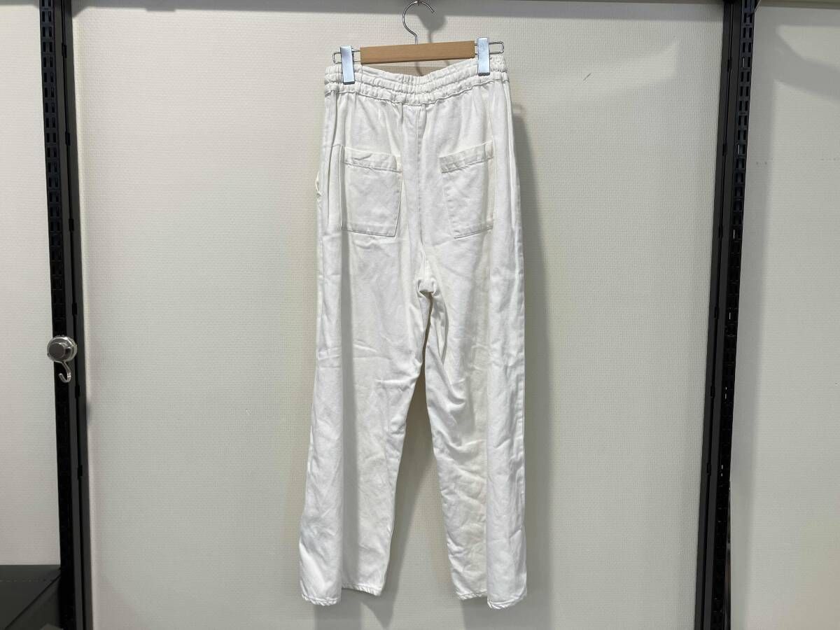 SEVEN ユニヴァーサルセブン リネンデニムイージーパンツ ワイドパンツ 白 ホワイト レディース