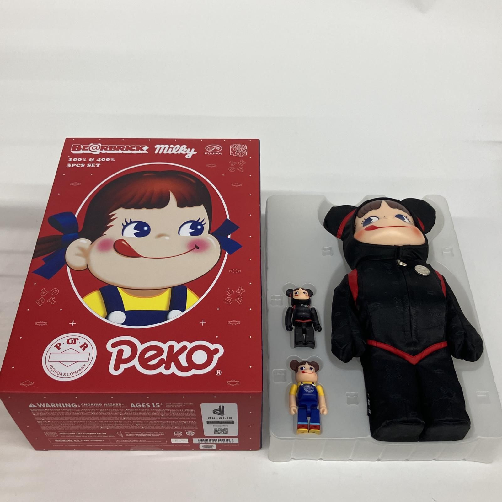 FUJIYA MEDICOM TOY BE RBRICK POTR ペコちゃん 100％ - 400％