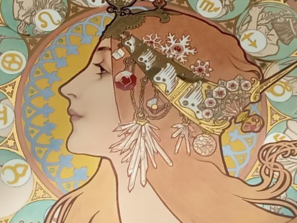 希少品】Goebel ゲーベル/Alphonse MUcha アルフォンス・ムュシャ飾り