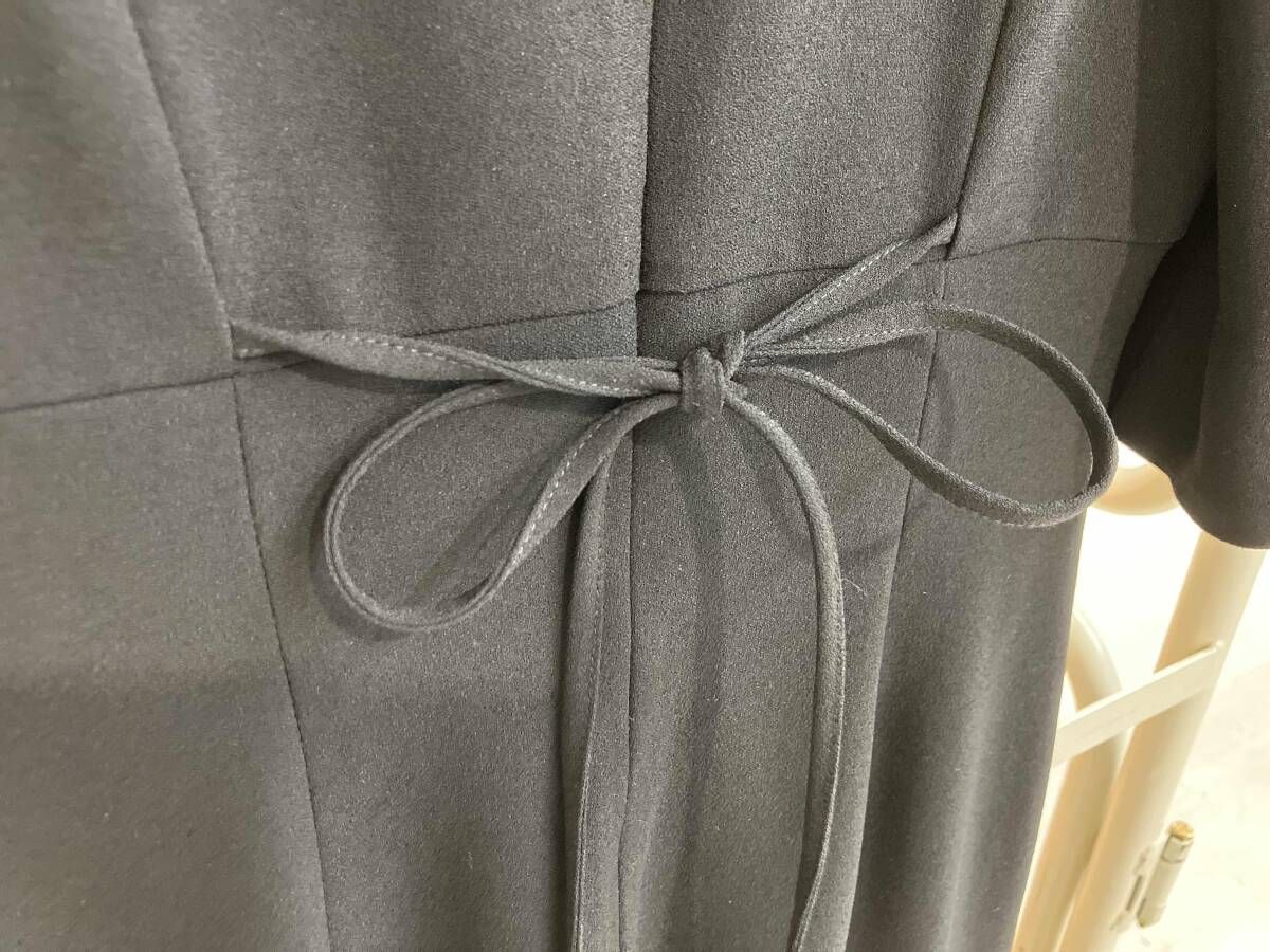  SNIDEL スナイデル エンブロイダリー ニットマーメイドワンピース 半袖ワンピース サイズ0 swf 0224264 黒 ブラック 襟取り外し その他 ワンピース