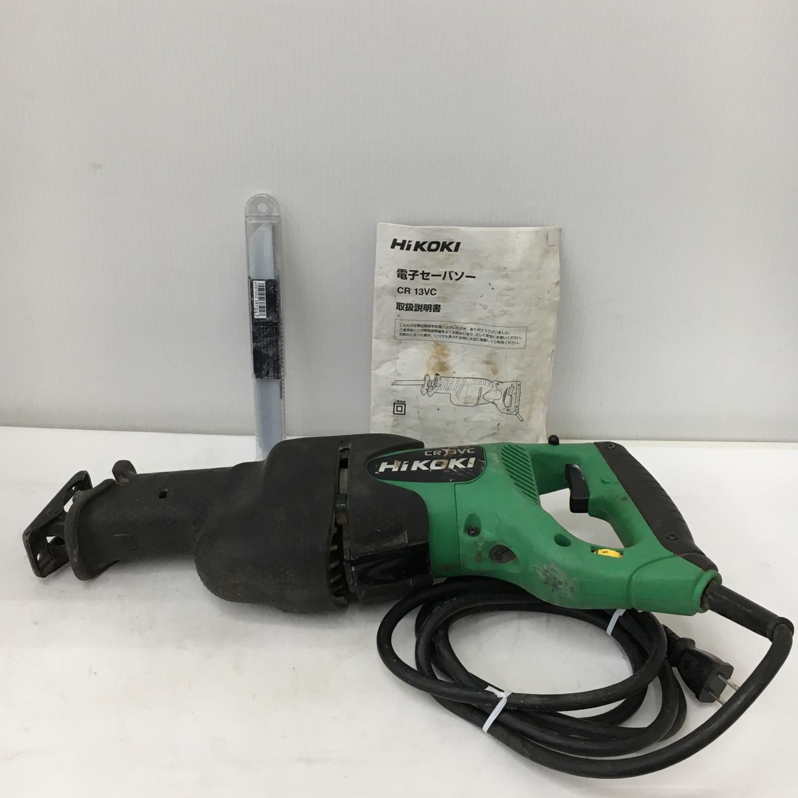 HiKOKI ハイコーキ セーバーソー CR 13 VC 本体のみ 100 v グリーン