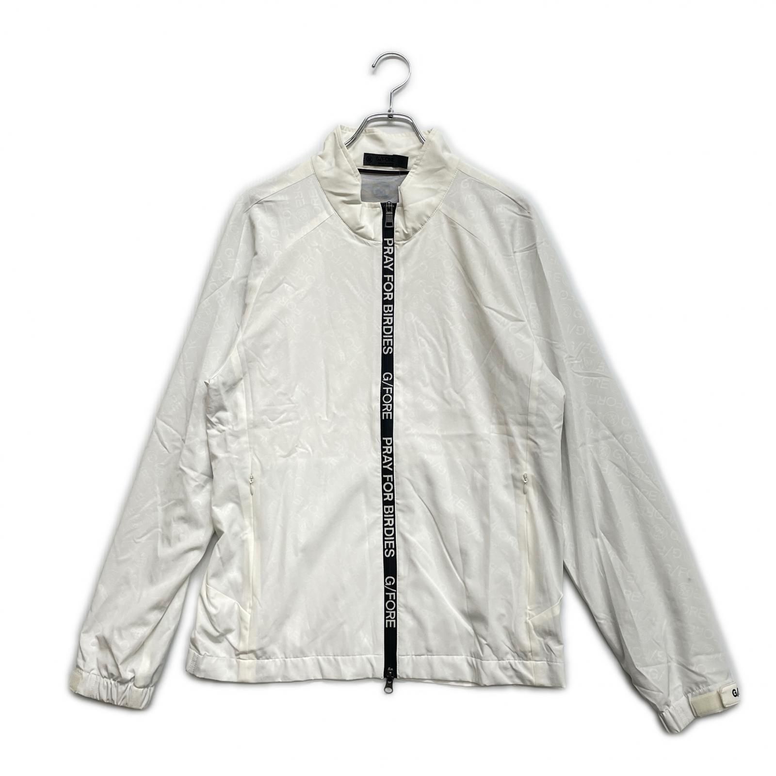 中古 メンズ ジーフォア G/FORE ブルゾン 3(LL) 白 ダブルジップ 裏地