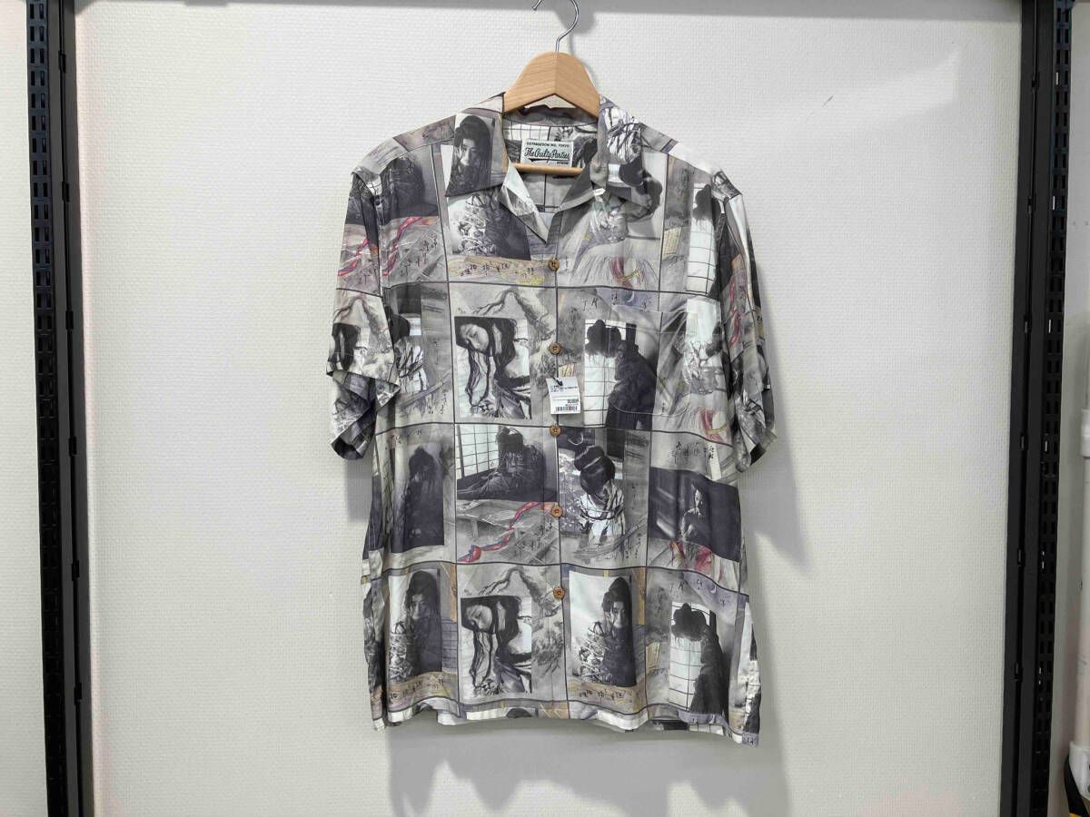 The Guilty Parties WACKO MARIA ギルティーパーティー ワコマリア 半袖シャツ M 晴雨緊縛図 21 SS 総柄 レーヨン 開襟 メンズ