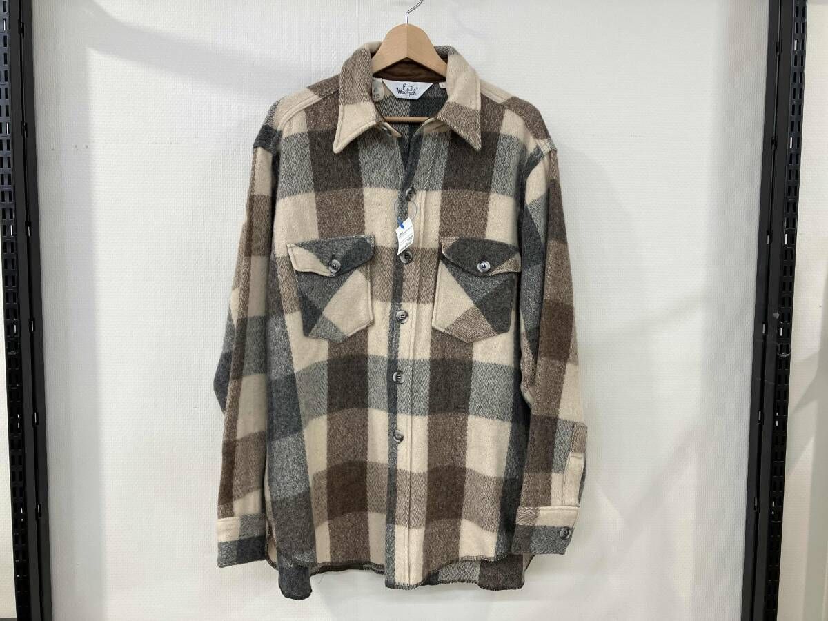 WOOLRICH ウールリッチ シャツジャケット ウールシャツ L ブロック
