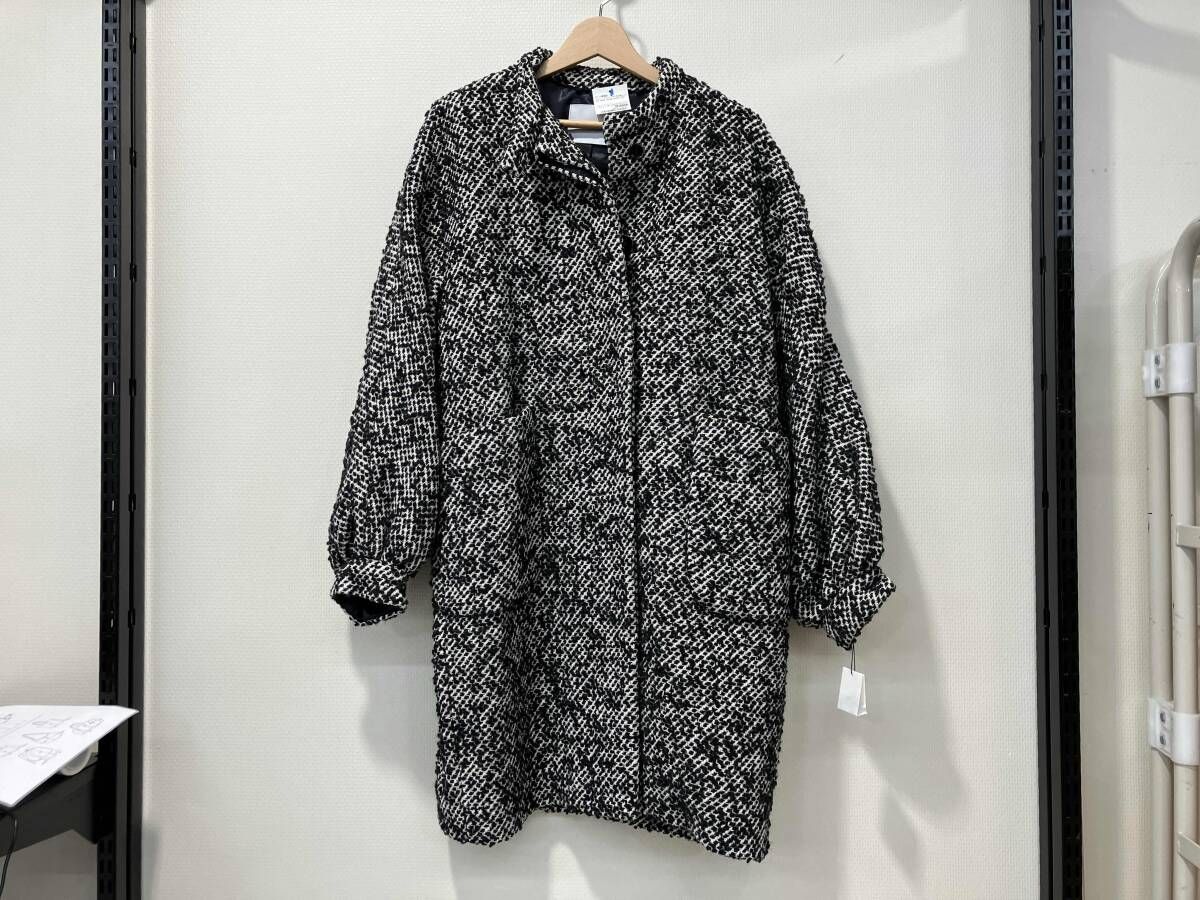 ヘリオポール LOOP TWEED VOLUME SLEEVE COAT ループツイードボリュームスリーブコート 38 22 AW