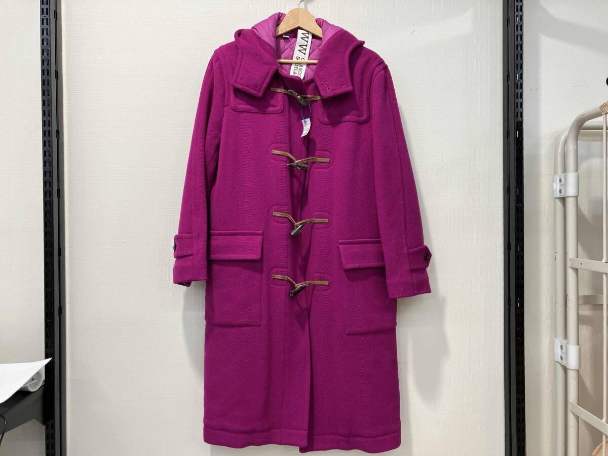 Traditional Weatherwear トラディショナルウェザーウェア ダッフルコート HOPKINS XS マゼンタ系