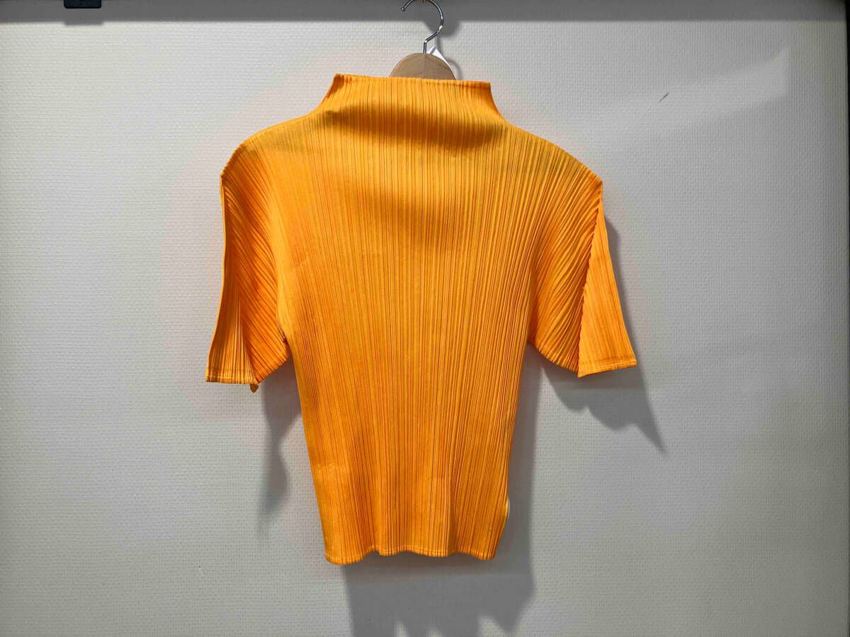PLEATS PLEASE ISSEY MIYAKE プリーツプリーズイッセイミヤケ レディース 半袖Tシャツ イエロー PP 12 JK 508 サイズ3