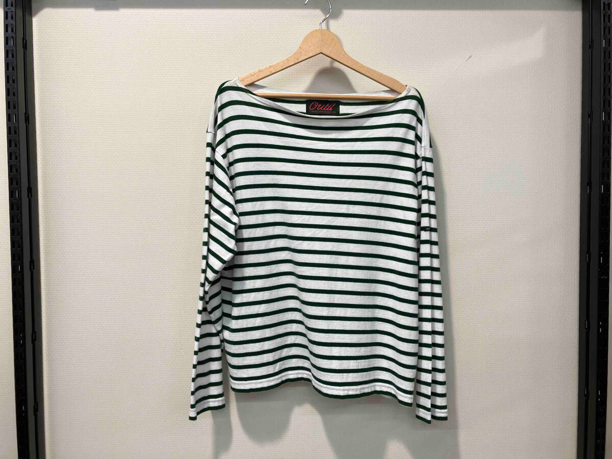 OUTIL ウティ バスクシャツ 長袖Tシャツ カットソー size:0 ボーダー