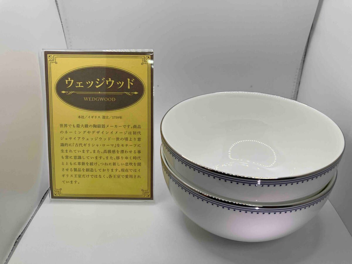 WEDGWOOD VERA WANG シリアルボウル 2個セットウェッジウッド ヴェラ