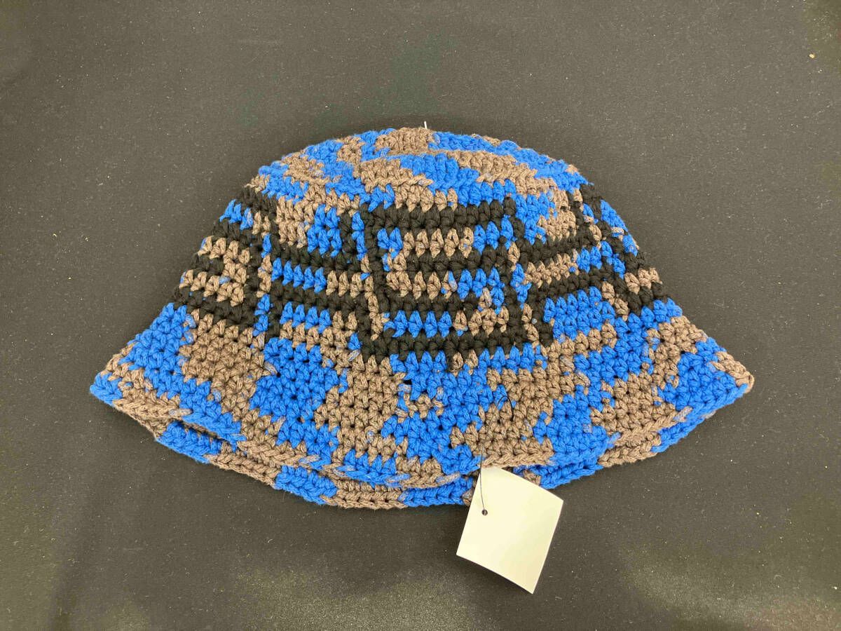 SEX HIPPIES セックス ヒッピーズ CROCHETED BUCKET ニットバケットハット かぎ編み ブルー ブラウン ブラック