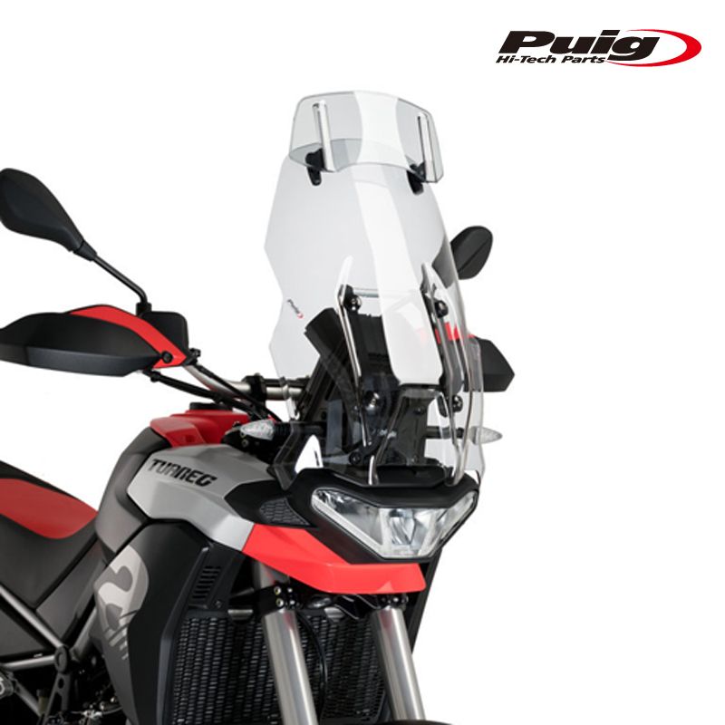 Puig 21183 W TOURING WITH VISOR CLEAR APRILIA TUAREG 660 22 25 ツーリングスクリーン バイザー付き