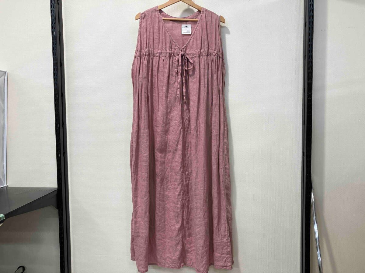 nest Robe ネストローブ リネンバッグドロストワンピース ノースリーブ 