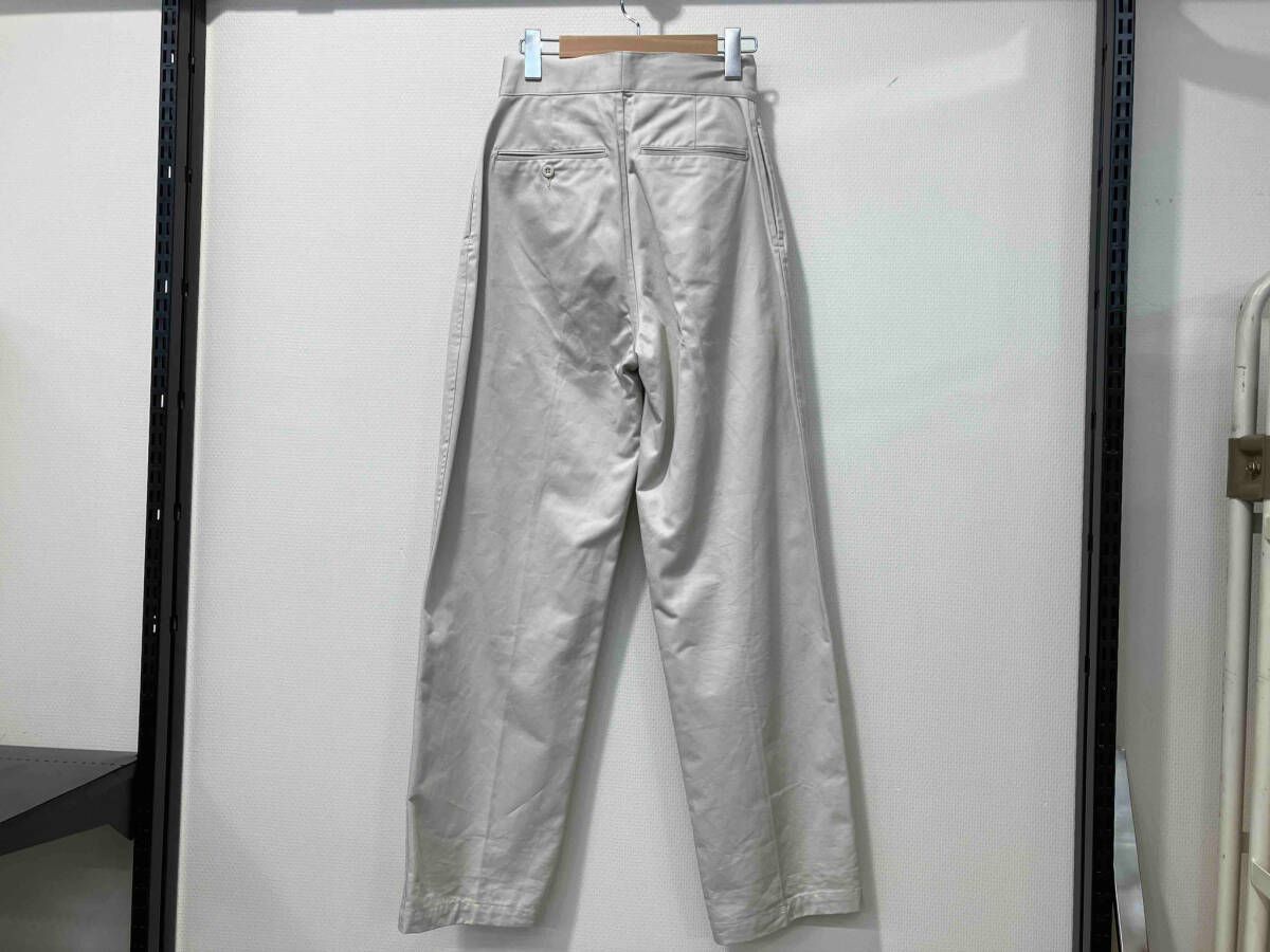 LENO リノ DOUBLE BELTED GURKHA ダブルベルト グルカトラウザー アイボリー コットン L 2102-PT 001