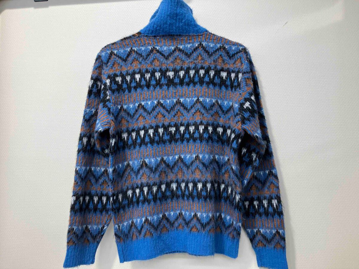 kandahar カンダハル 総柄 ハーフジップ アクリルニット 70s USA製