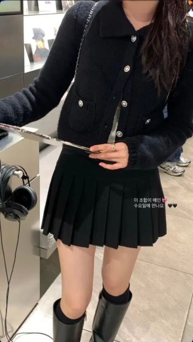 Le Plein マーガレット スカート ブラック 丈 追加 m