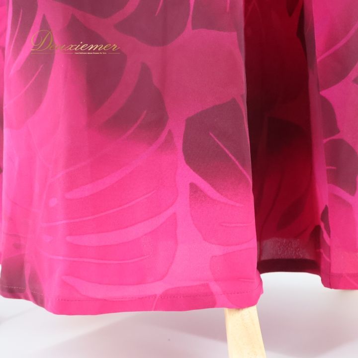 フラダンス 衣装 ワンピース ドレス パンドール ピンク系 Paondor 日本