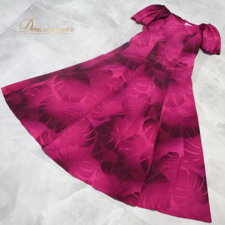 フラダンス 衣装 ワンピース ドレス パンドール ピンク系 Paondor 日本