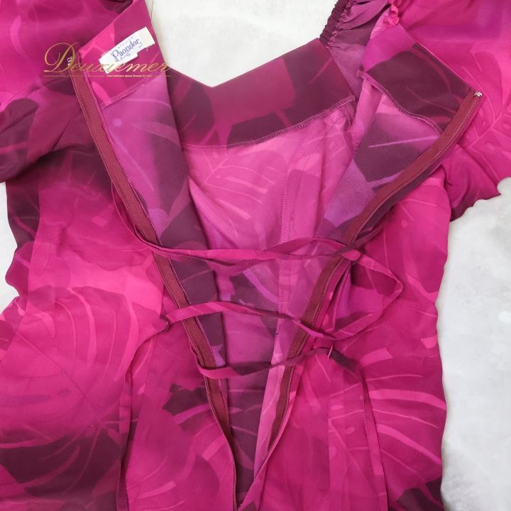 フラダンス 衣装 ワンピース ドレス パンドール ピンク系 Paondor 日本