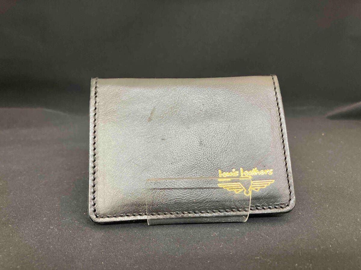 Lewis Leathers ルイスレザーズ カードケース 黒 ブラック AVIAKIT PRODUCT 本革 BRITISH MADE イギリス製 使用感有り メンズ