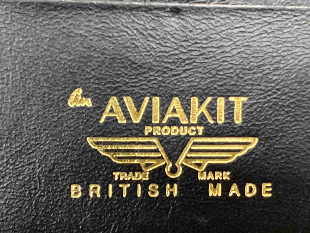  Lewis Leathers ルイスレザーズ カードケース 黒 ブラック AVIAKIT PRODUCT 本革 BRITISH MADE イギリス製 使用感有り メンズ パスケース 定期入れ 小物