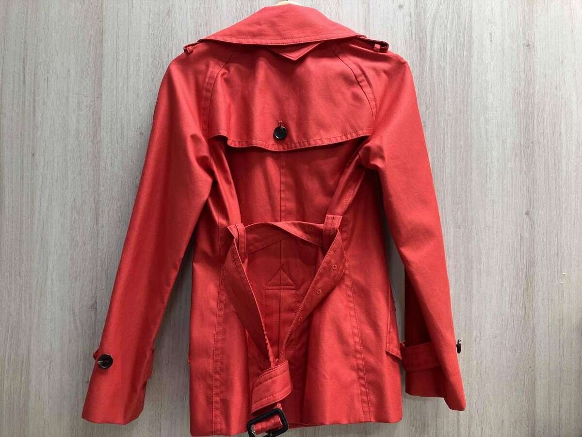 即決 在庫整理】COACH トレンチコートサイズ2 (M)レッド系 綿