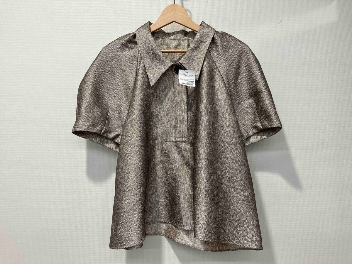 MACHATT マチャット メタリックパフスリーブブラウス ゴールド 24 SS サイズF