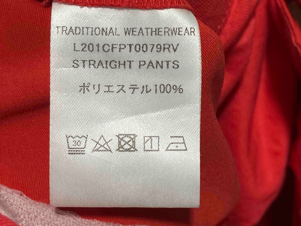  Traditional Weatherwear トラディショナルウェザーウェア PANTS ストレートパンツ S オレンジ レディース スラックス パンツ