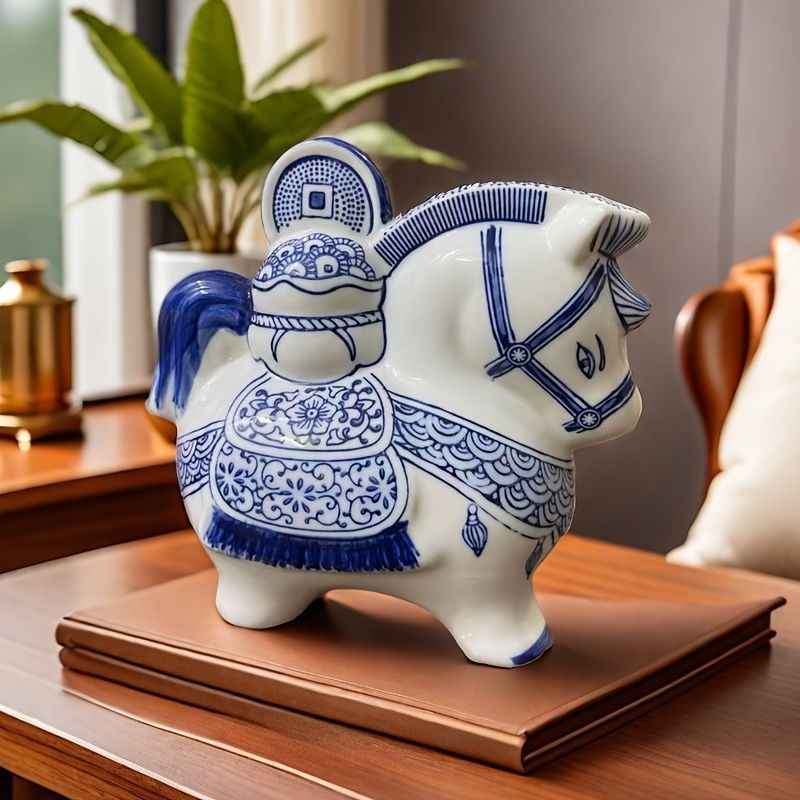 オブジェ 置物 オーナメント ウマ うま 馬 干支 正月飾り セラミック ガーデニング 庭 装飾 インテリア 室内 屋内 インテリア雑貨 玄関 リビング ダイニング インテリア小物 棚装飾