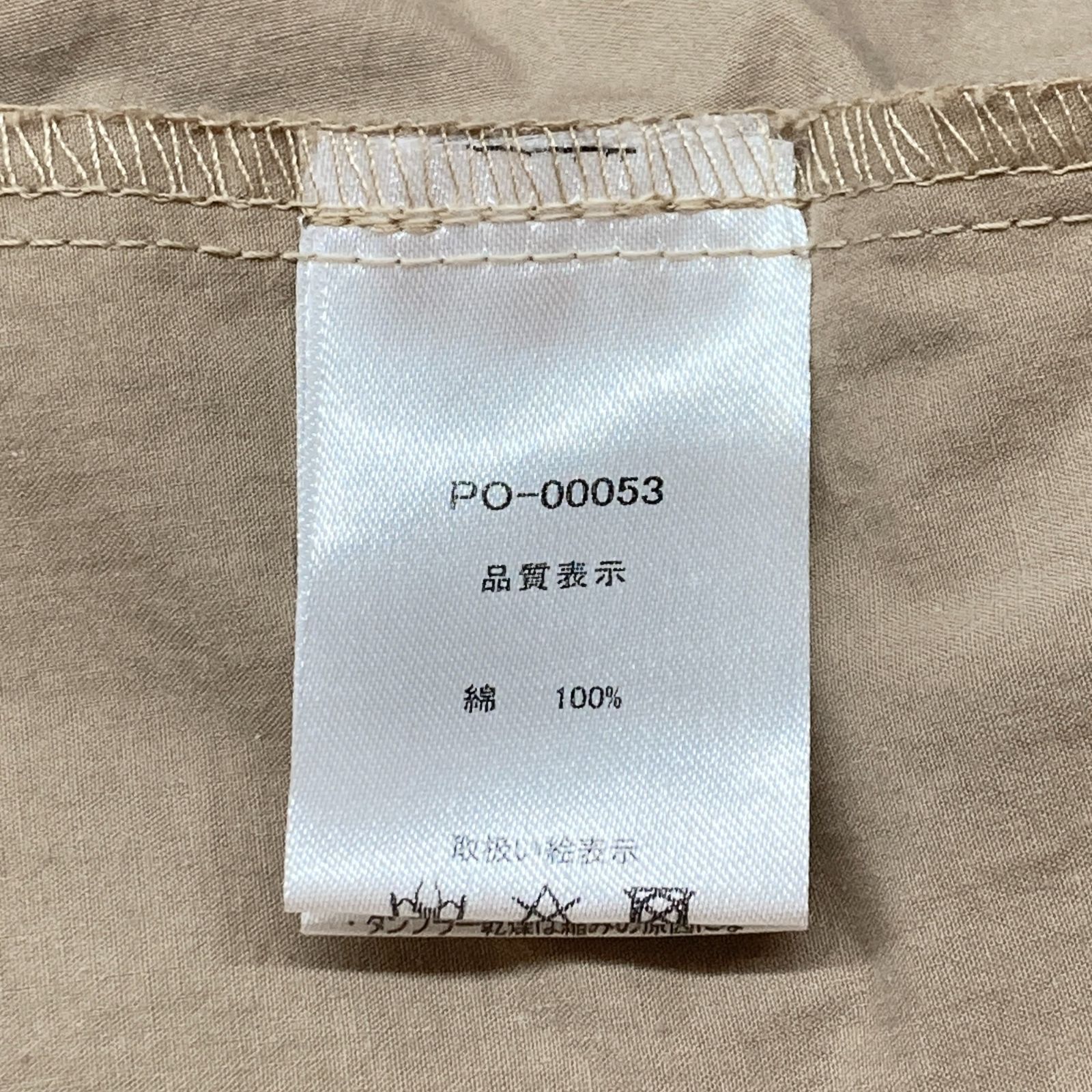  patterntorso 茶 長袖 シャツワンピース SIZE 長袖 七分袖 シャツワンピース
