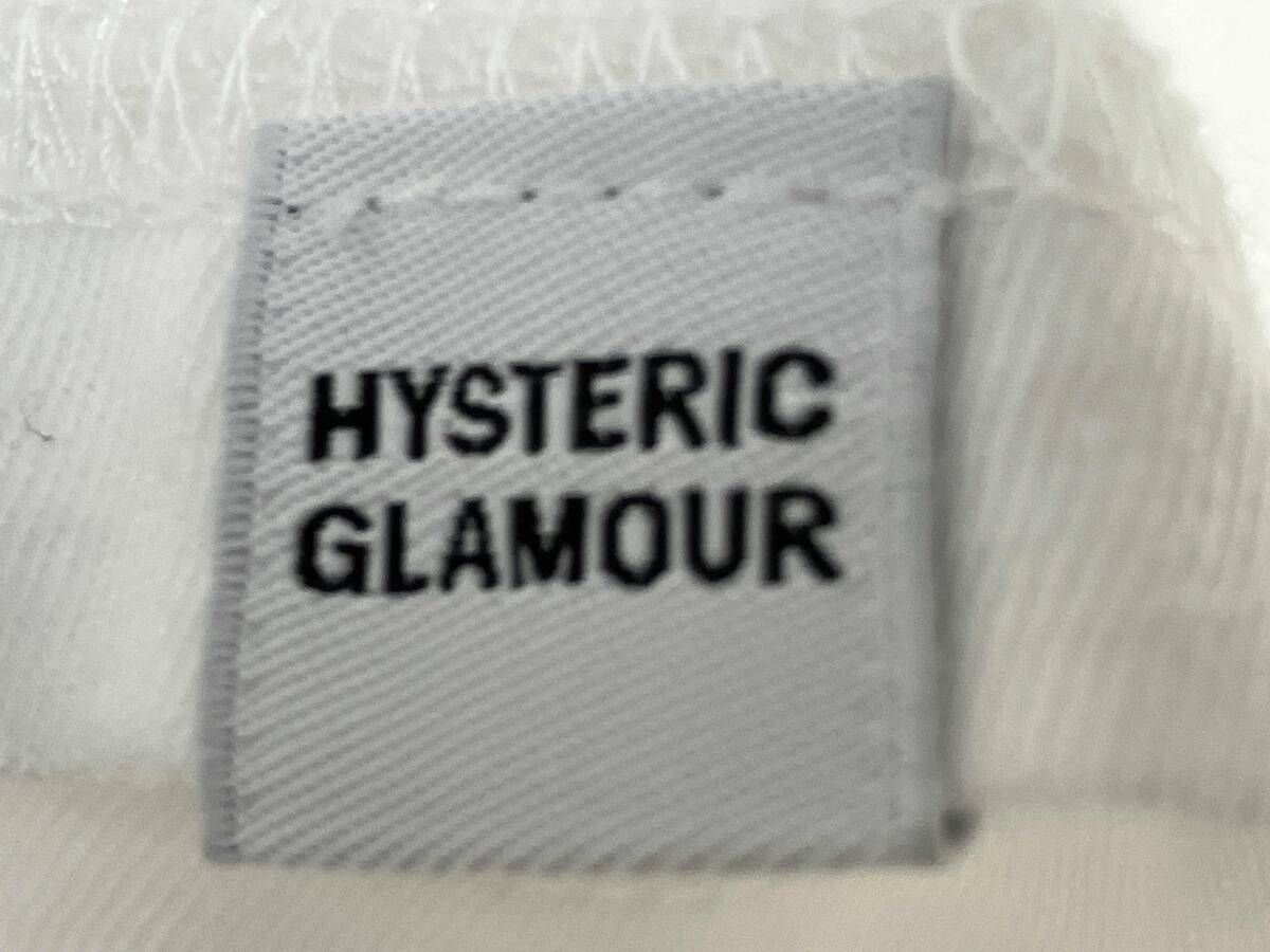  HYSTERIC GLAMOUR ヒステリックグラマー GUITAR GIRL DETROIT 半袖ワンピース チュニック サイズフリー 白 ホワイト 綿 コットン 長袖 七分袖 ミニワンピース