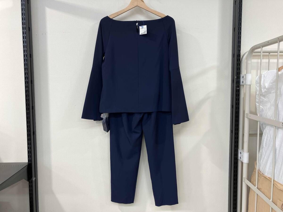 DRESS LAB ドレスラボ C.R.E.A.M 長袖シャツ パンツ セットアップ サイズM 紺 ネイビー ポリエステル レディース