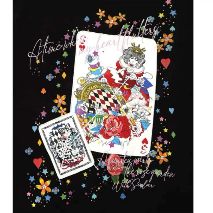 アップリケ刺繍ワンピース