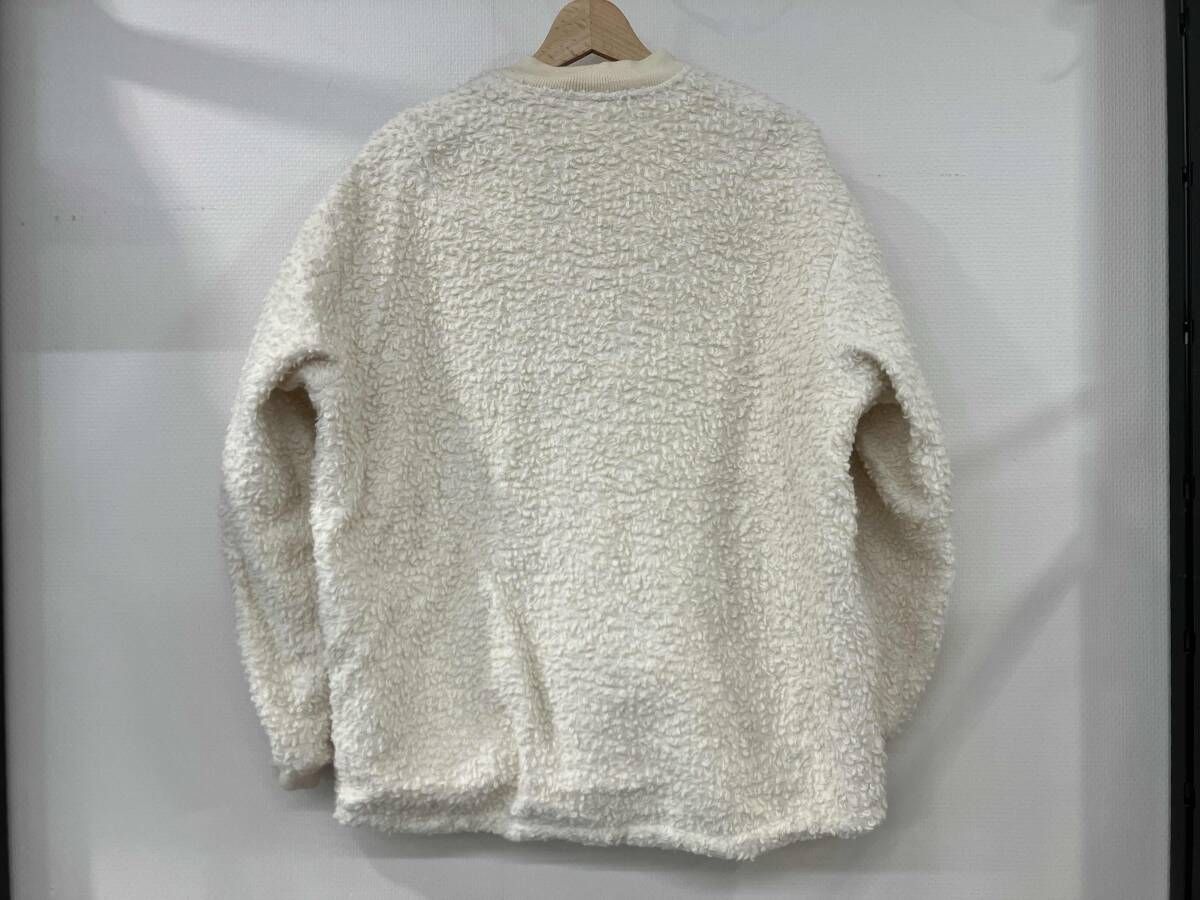 unfil アンフィル ウールボアボンバージャケット ジップアップ サイズ0 ホワイト ウール コットン キュプラ WWFL-UW 132