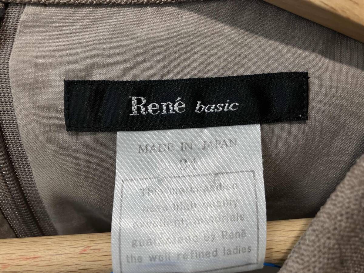 René ノースリーブ ワンピース 34 中古・古着通販】Rene (ルネ) パールボタンノースリーブワンピース