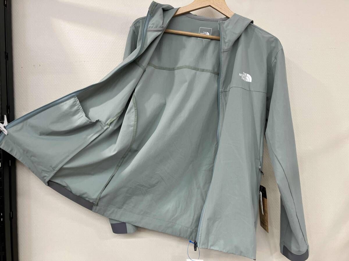  THE NORTH FACE ザノースフェイス フレキシブルフーディ レディース L アイスバーググリーン ナイロン ポリエステル ベトナム製 マウンテンパーカー ジャケット アウター
