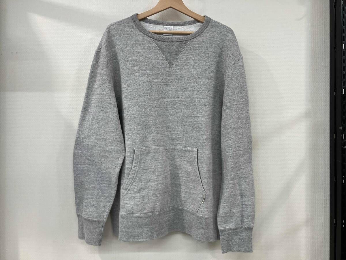 COOTIE PRODUCTIONS クーティープロダクションズ プルオーバー トレーナー スウェット 裏起毛 サイズL グレー コットン 綿