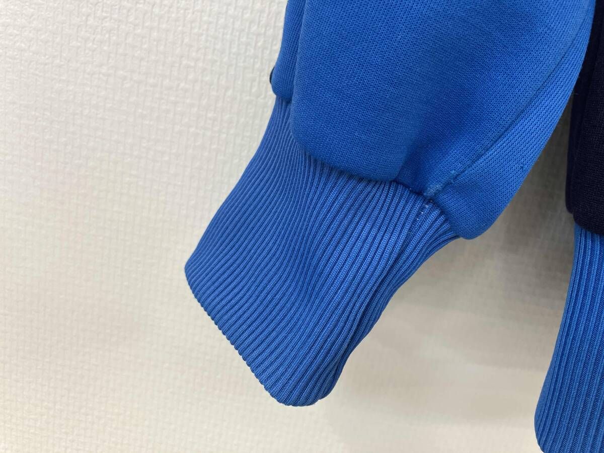  adidas アディダス 80 s ATP トラックジャケット ジップアップジャケット ジャージ 長袖 サイズ不明 ブルー ネイビー メンズ アメリカ製 ジャージ ジャケット ウォーキング ランニングウェア