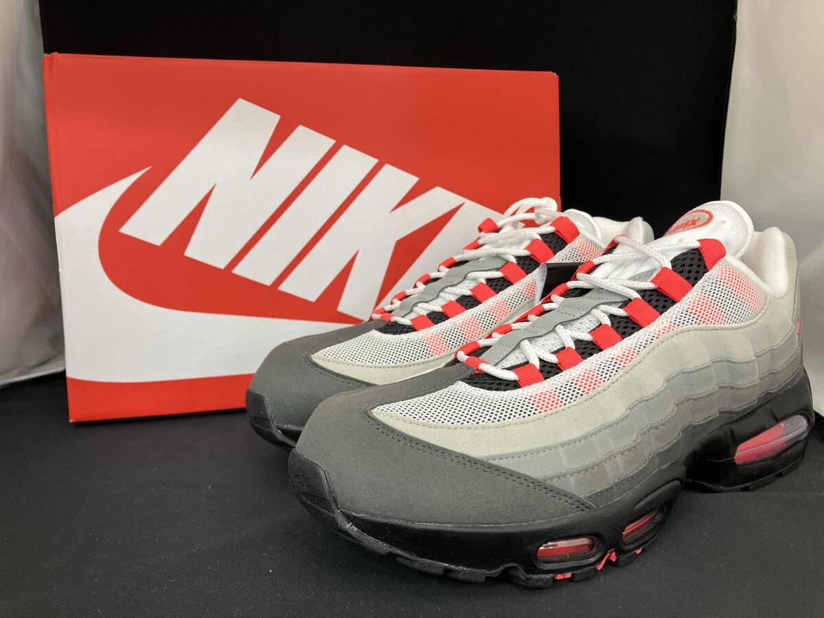 NIKE AIR MAX 95 OG BIG BUBBLE SOLAR RED MEDIUM ASH ナイキエア 