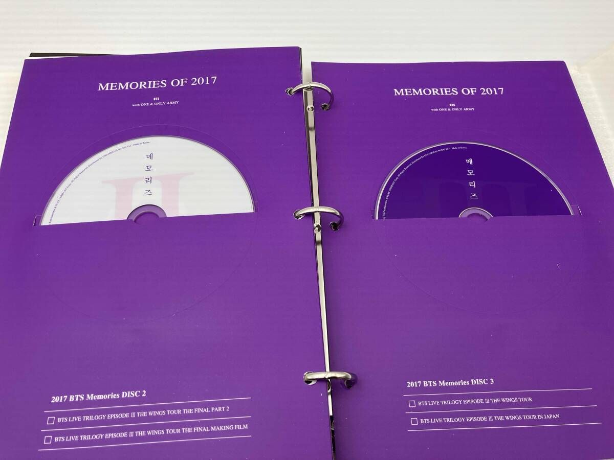 DVD BTS MEMORIES OF 2017(UNIVERSAL MUSIC STORE & FC限定版) - メルカリ